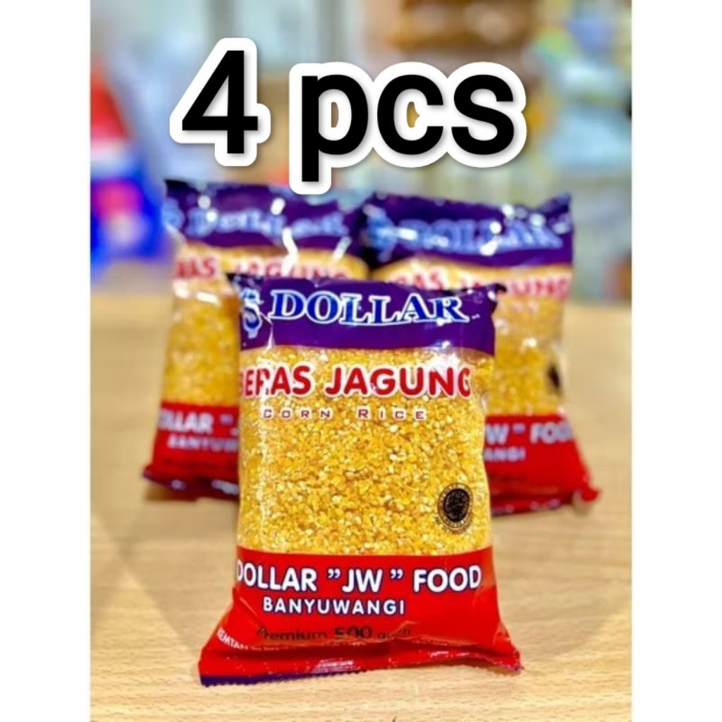 

Beras jagung dollar premium paket 4pcs (2kg) original banyuwangi