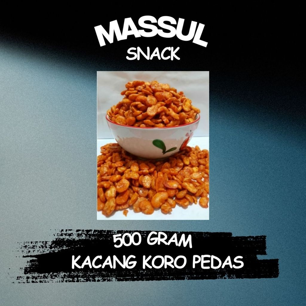 

[500 gram] Kacang Koro Pedas Kupas Siap Makan