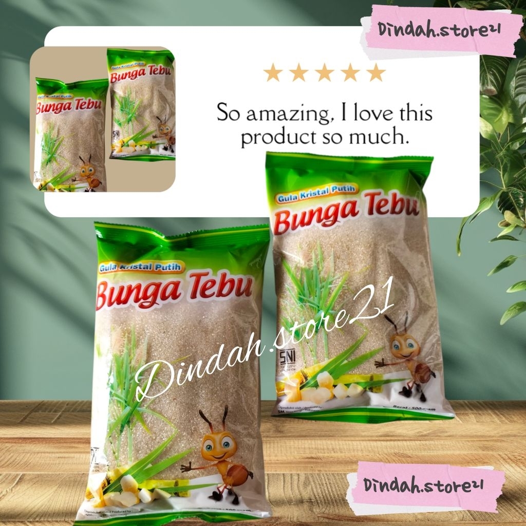 

GULA PASIR / GUlA KRISTAL CAP BUNGA TEBU 500 GR MURAH