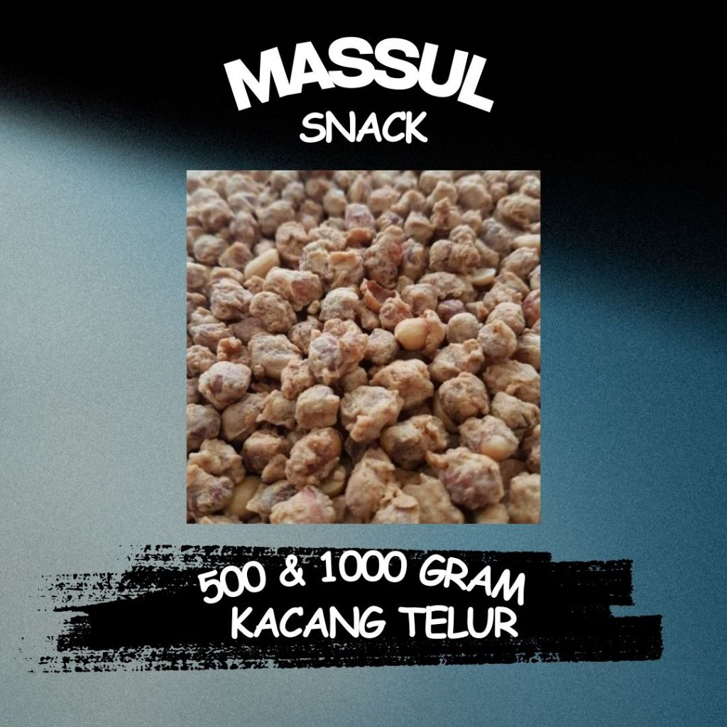 

[500 gram & 1000 gram] Kacang Telor Kribo Khas Medan Crispy Krispi