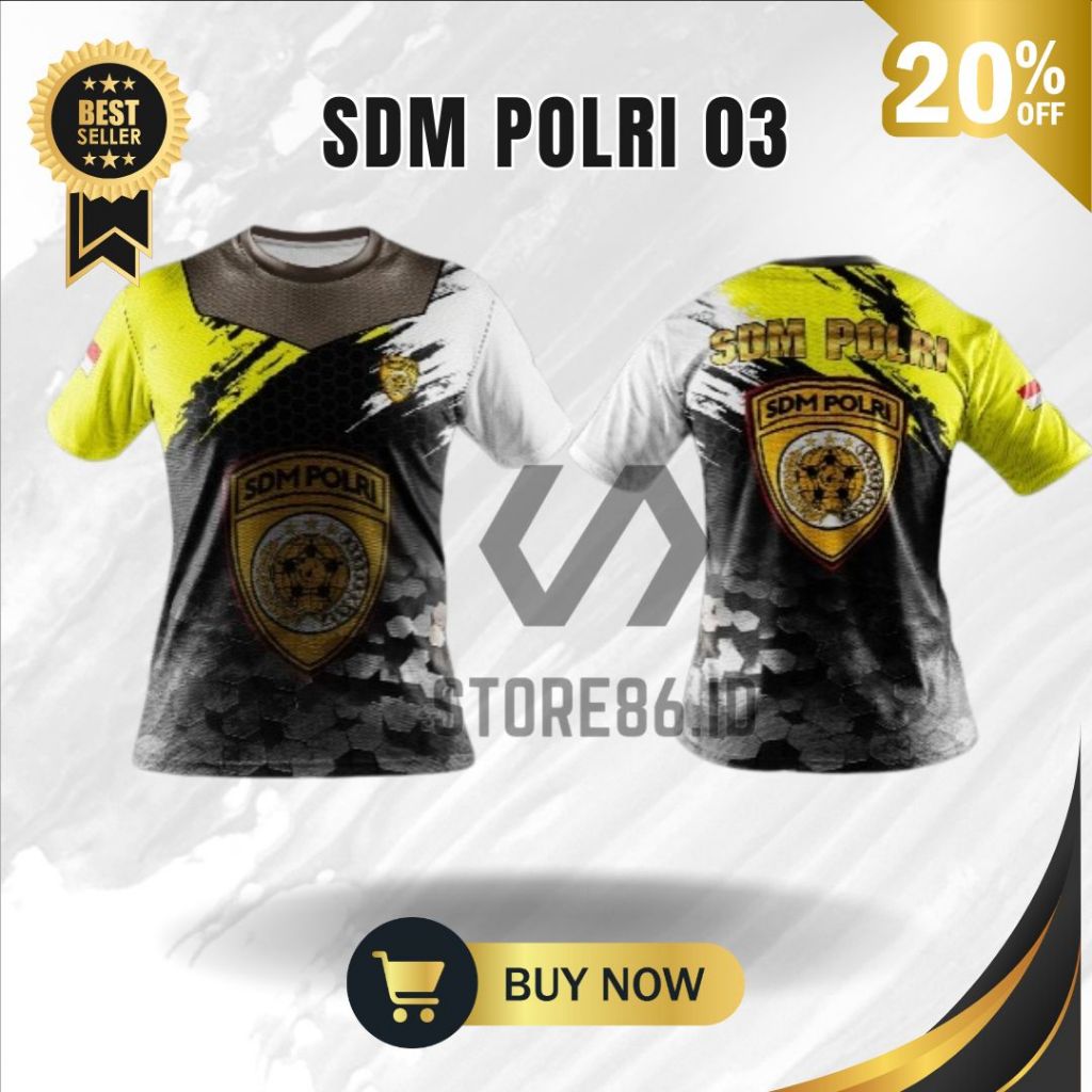 JERSEY SDM POLRI 03 FULLPRINT SUBLIME / KAOS SDM POLRI DRIFIT / JERSEY SDM POLRI / FULL PRINTING