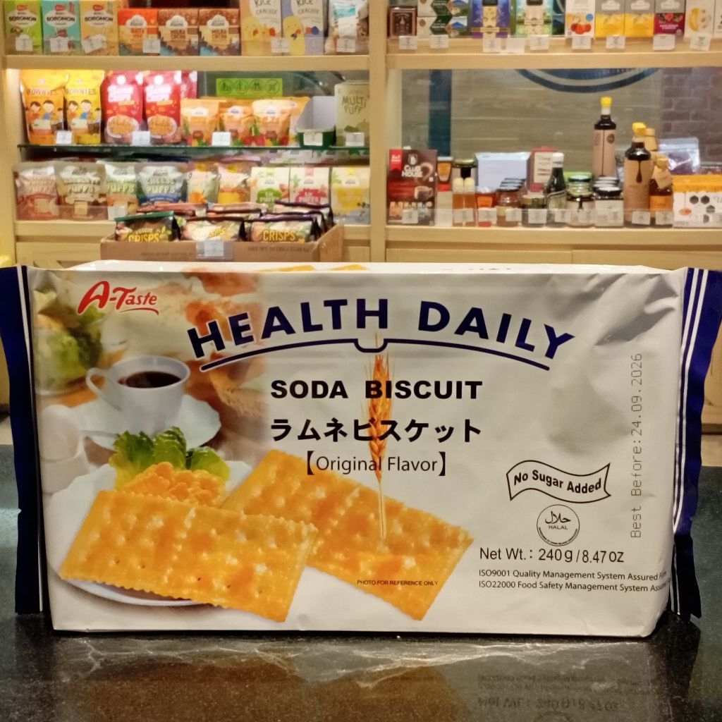 

Health Daily soda Biscuit original 240gr by A-Taste