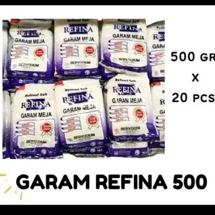 

garam refina per bal isi 20 bks x 500 gr