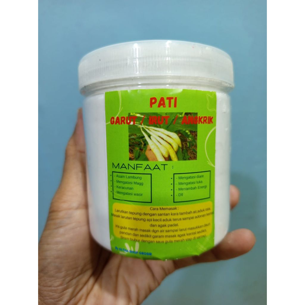 

Tepung Garut kemasan toples / Pati Obat Asam Lambung Magg / Pati Irut / Arrowroot