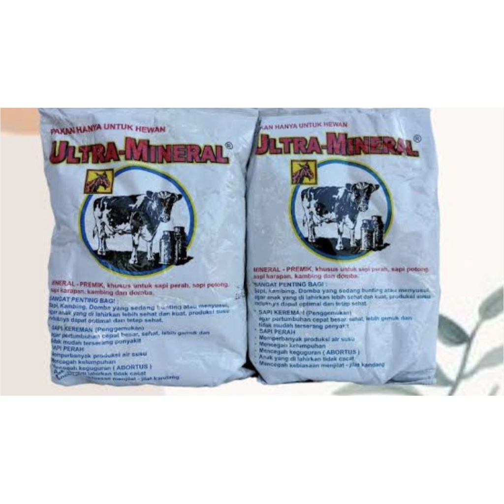 ULTRA MINERAL VITAMIN MINERAL PREMIK TERNAK SAPI KAMBING DOMBA SAPI KERAPAN SAPI PERAH 500 GRAM