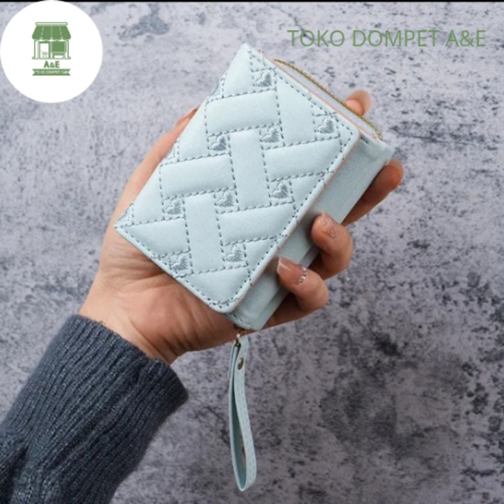 Dompet Wanita Kecil Model Lipat 3 Bordir Aurora