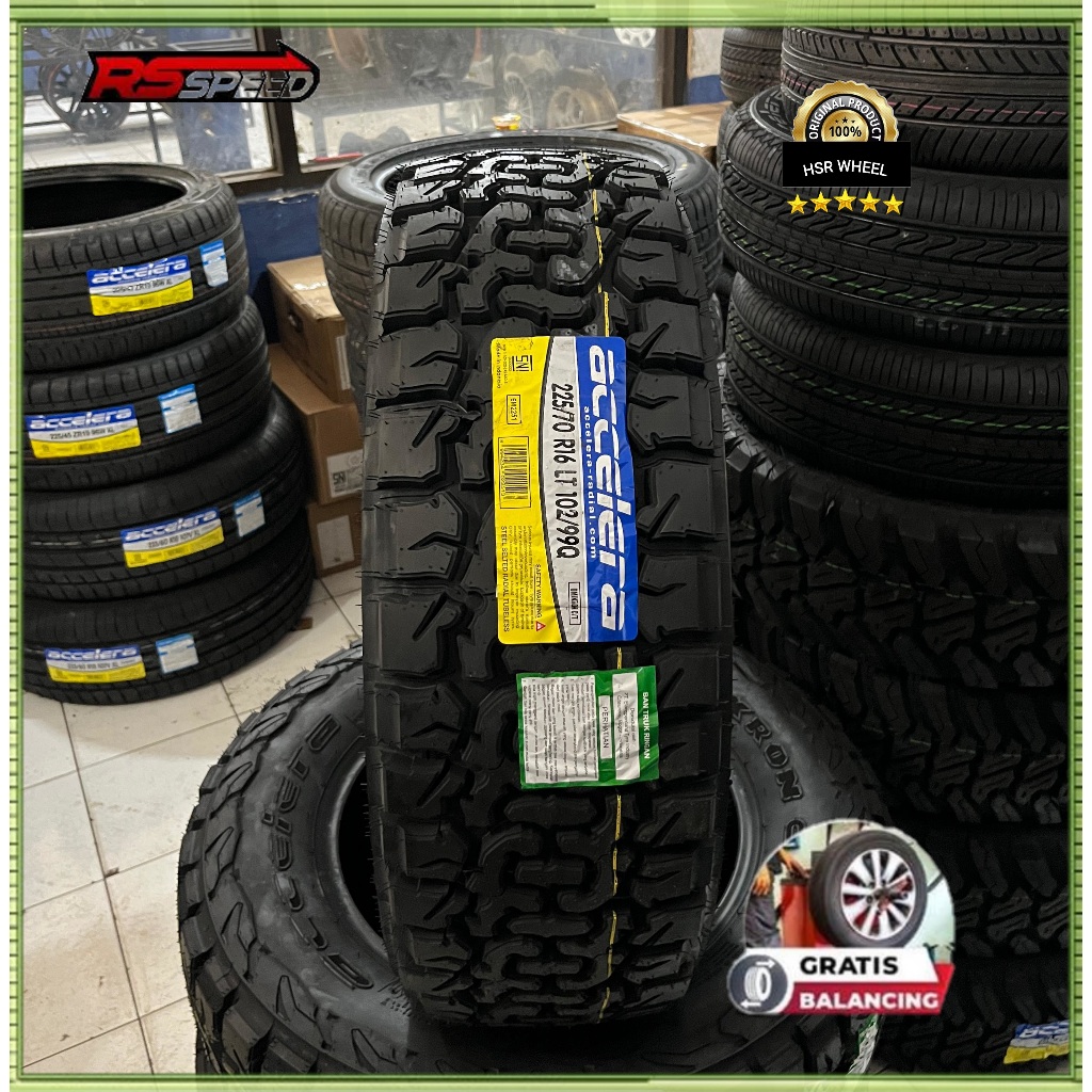 Ban Accelera Omikron C/T 225 70 R16 Ban Mobil Tubles Ring 16 Ban Semi Offroad Ukuran 225/70 R 16