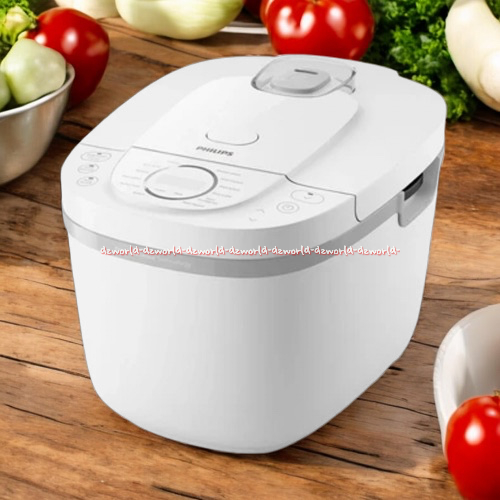 Philips 1.8L Rice Cooker White Hd4716 Alat Penanak Pemasak Nasi Philip Warna Putih Dengan Teknologi 