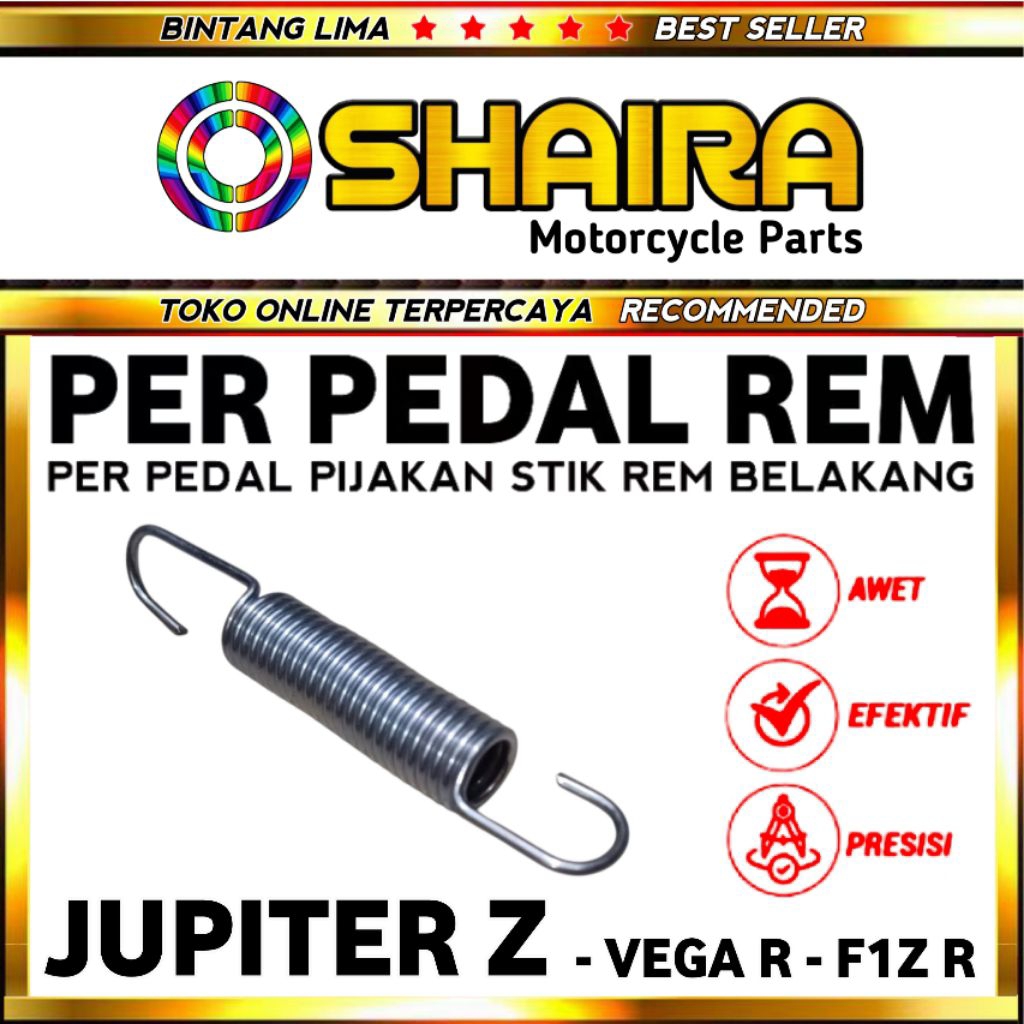 PER PEDAL REM YAMAHA / PER PEDAL REM JUPITER Z / VEGA R / FIZ R / PER PEDAL PIJAKAN STIK REM KAKI / 
