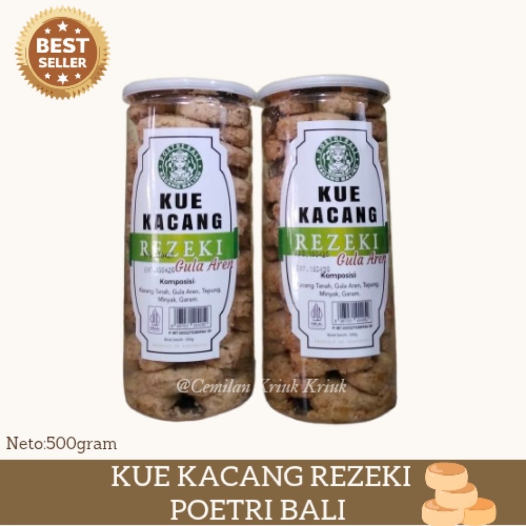 

KUE KACANG REZEKI POETRI BALI GULA AREN 500gram-CemilanKriukKriuk