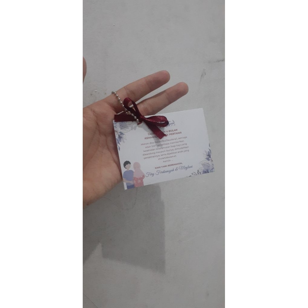 Kartu Tasyakuran 4 Bulanan