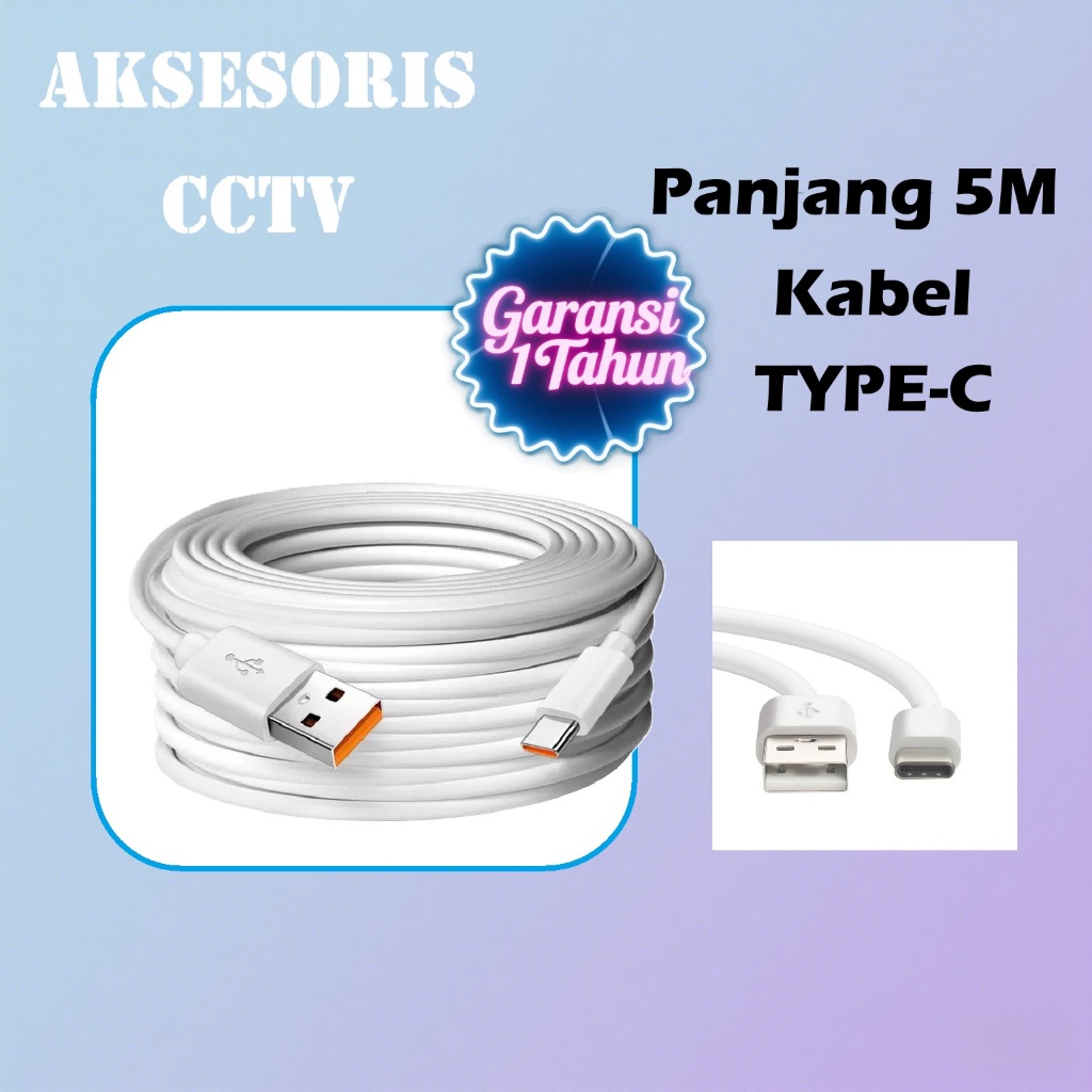 Kabel Jaringan Ethernet Pengisian Cepat Micro USB Tipe C ke HDMI untuk Kamera IP Cerdas