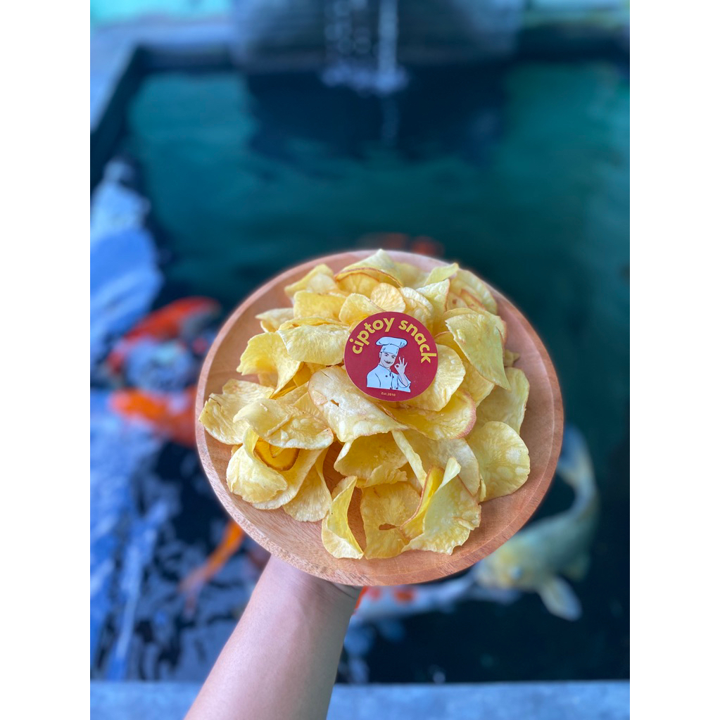 

Keripik Singkong Gurih 500gr - Camilan Renyah Asin Gurih | Ciptoy Snack