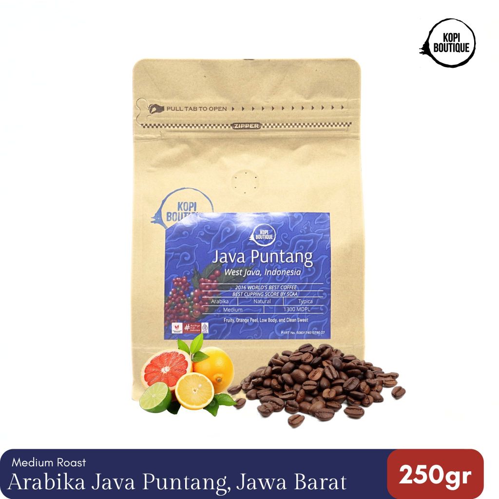 

Kopi Arabica Java Puntang Natural 250gr - Kopi Jawa Barat