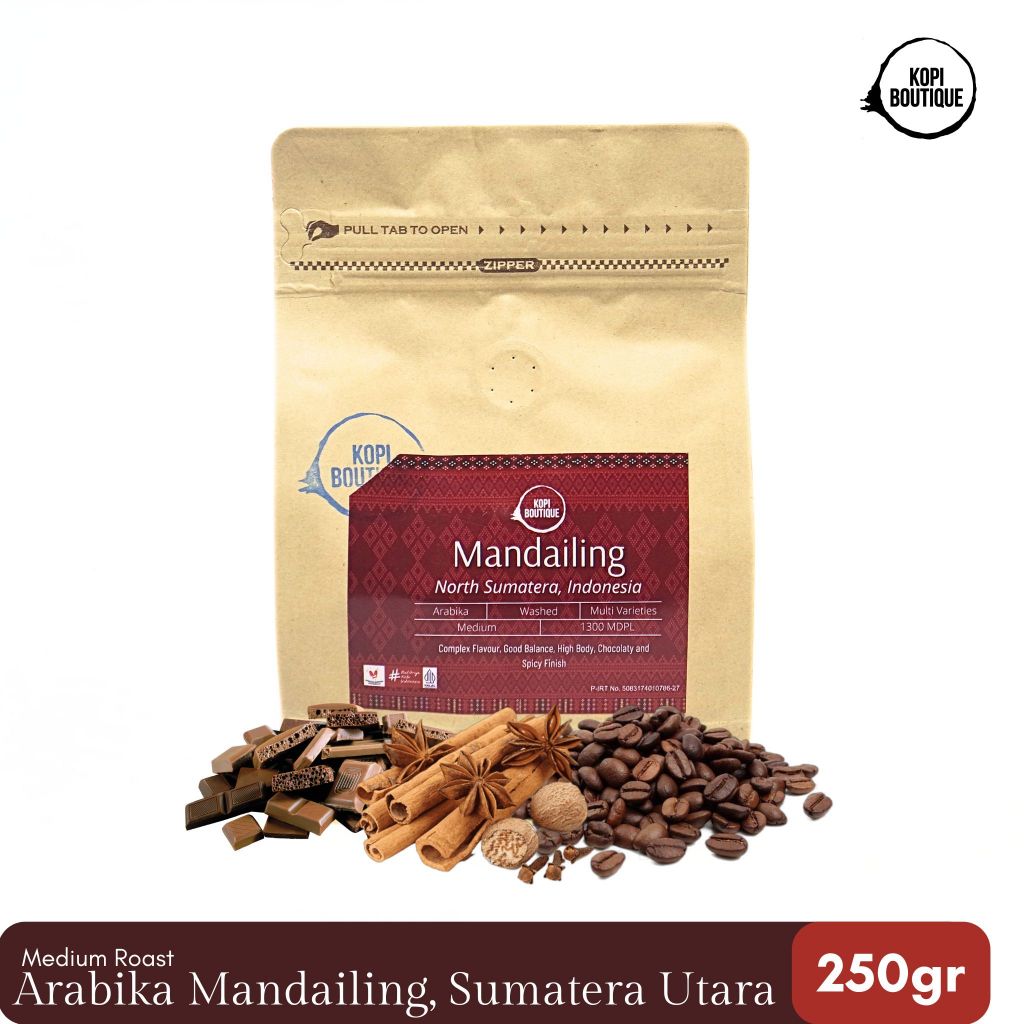 

Kopi Arabika Sumatra Mandailing 250gr