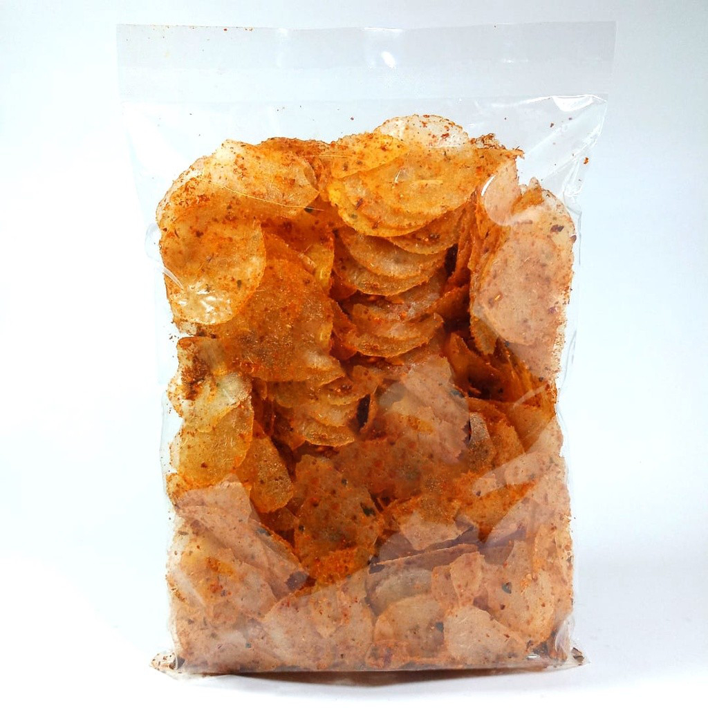 

250gr Keripik Kaca/Kripca/Pikca Exstra Pedas Daun Jeruk