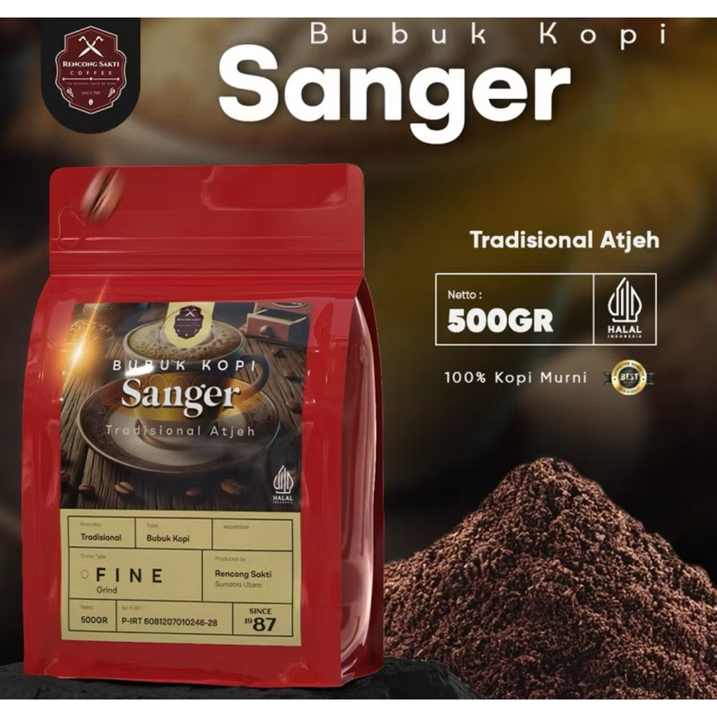 

Kopi Arabica Gayo Sanger Fine Aroma Khas 500gr