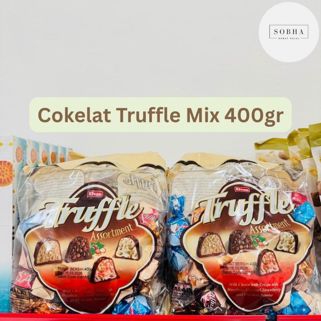 

Elvan Truffle Mix Cokelat Arab Turki 400GR Premium Oleh-oleh Haji&Umroh