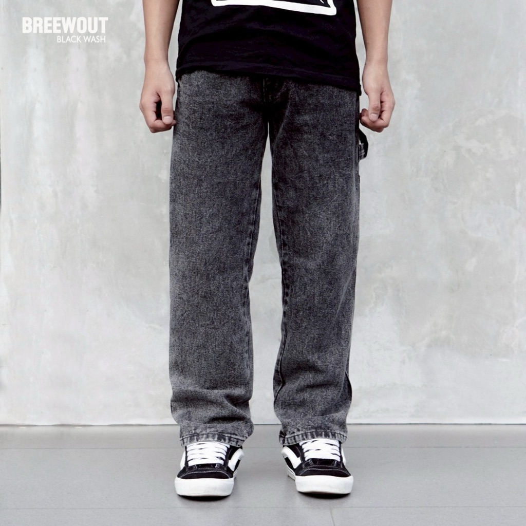 WINDZYSHOP|- Celana Jeans Carpenter Pria /  Celana Carpenter Pria Gombrang / Celana Wide Leg Jeans C