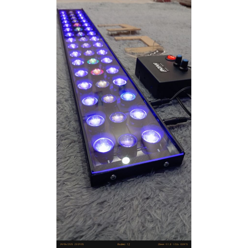 LAMPU HPL DIY AQUARIUM AIR LAUT 50CM-100CM 36WATT-48WATT FULL LENSA