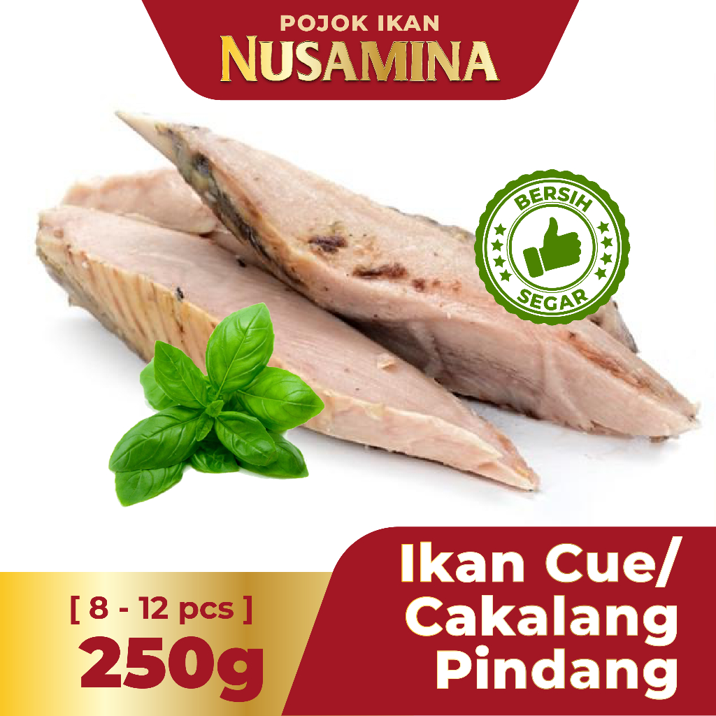 

Nusamina Ikan Cue / Cakalang Pindang Keret Bersih Segar Frozen [8-12 potong] / 250gram