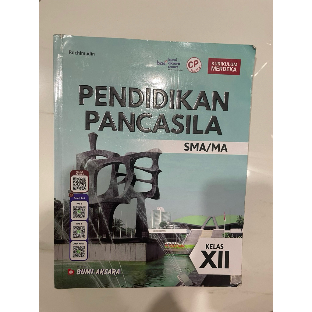 PENDIDIKAN PANCASILA XII KELAS 12 PKN BUMI AKSARA KURIKULUM MERDEKA BUKU BEKAS