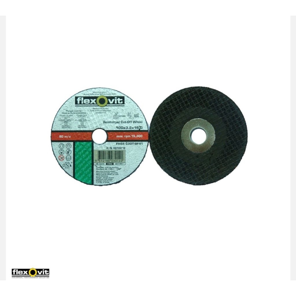 Flexovit Cut off wheel Masonry 125 x 3.2 x 16.0 FH64 C30T-BF41-4012716