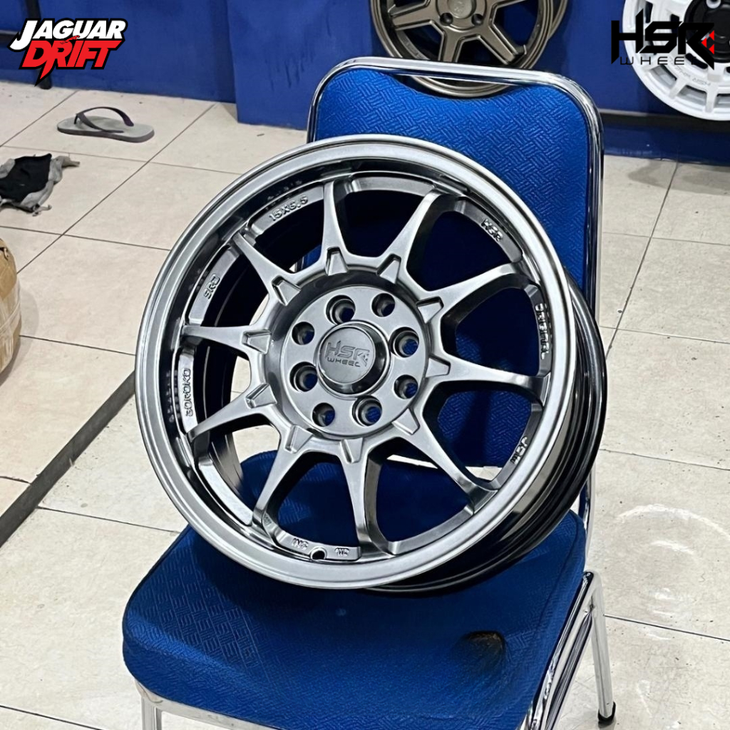 Velg Racing Ce28 Original Hsr R15 Pcd 4x100/114.3 Velk Hsr Boroko Srd Ring 15 Lebar 6,5 Warna Hyper 