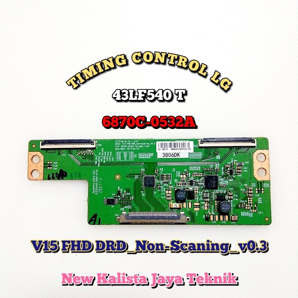 TCON TV LG 43LF540T ORIGINAL 6870C-0532A TCON LG 42LF540 TIKON TV 43LF5400 TCON 43LF540 TICON LG 43L