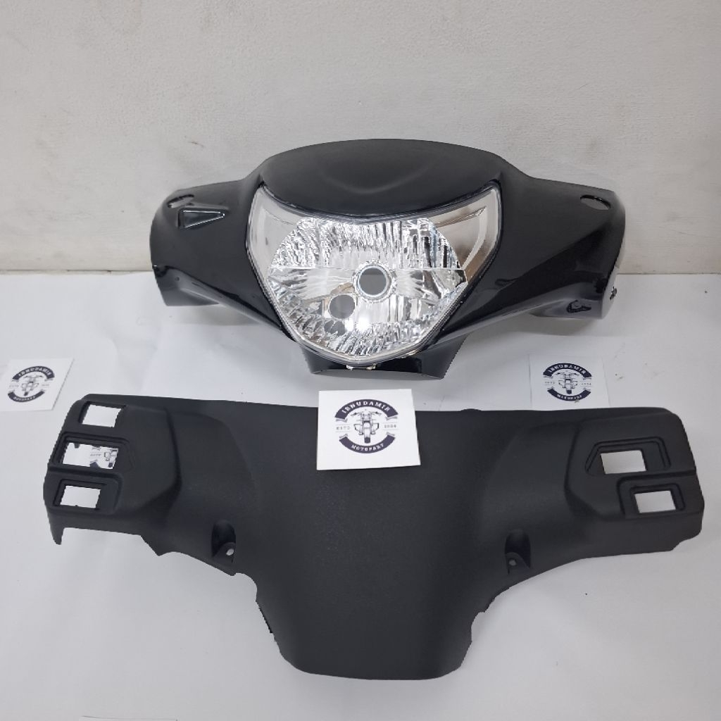 Paket Batok Lampu Depan Belakang + Reflektor Suzuki Spin 125 New 2008 2009 2010 Hitam