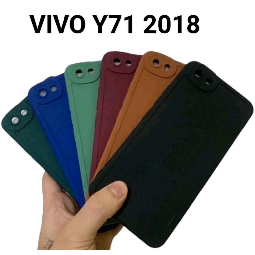 Softcase Casing Vivo Y71 2018 Silikon Case Macaron Pro Camera