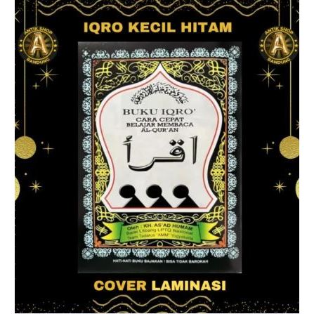 IQRO KECIL COVER LAMINASI | BUKU IQRO KECIL | IQRO HITAM KECIL COVER LAMINASI