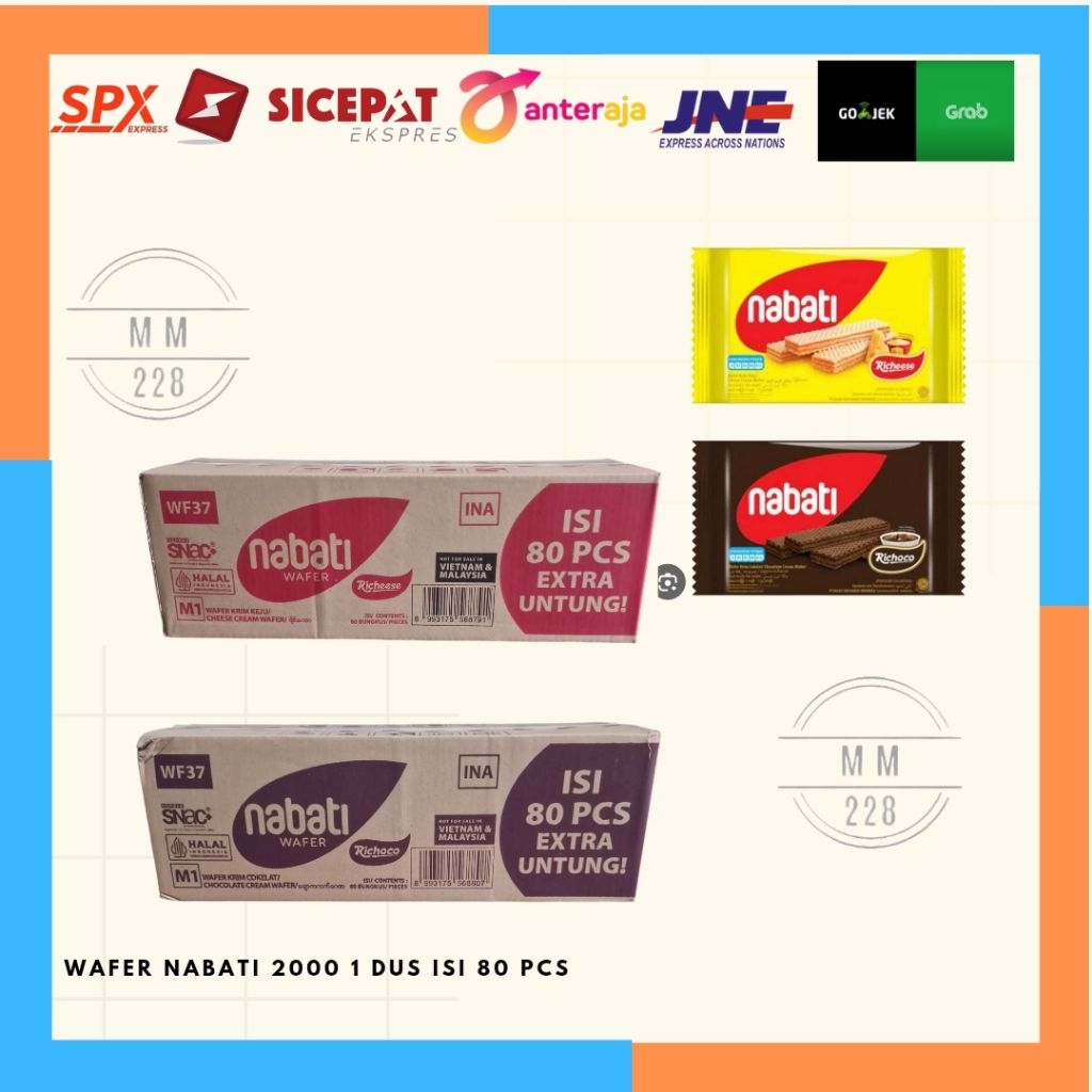 

NABATI WAFER 2000 1 DUS ISI 80 PCS