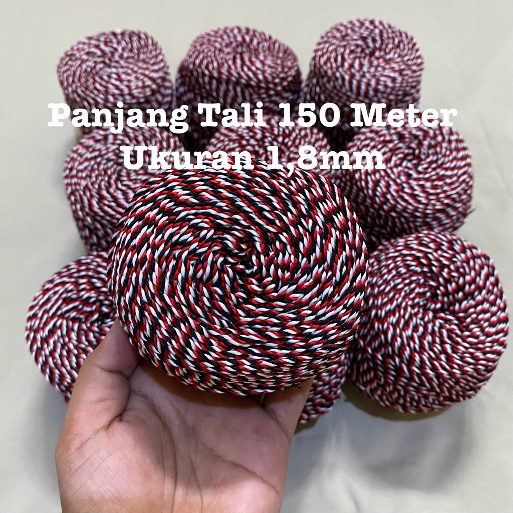 

Tali Tridatu Roll Panjang 150 Meter Ukuran 1,8mm