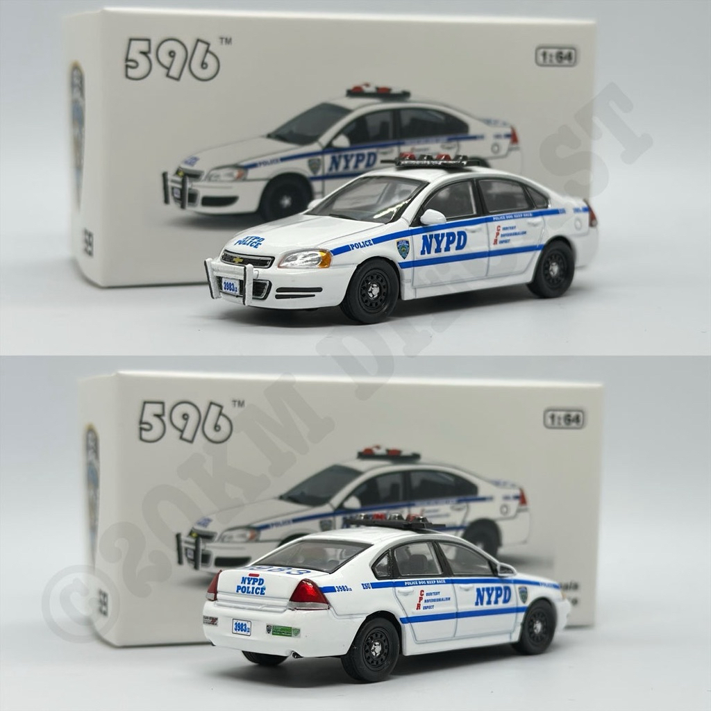 Diecast 596 Model Chevy Impala NYPD Police