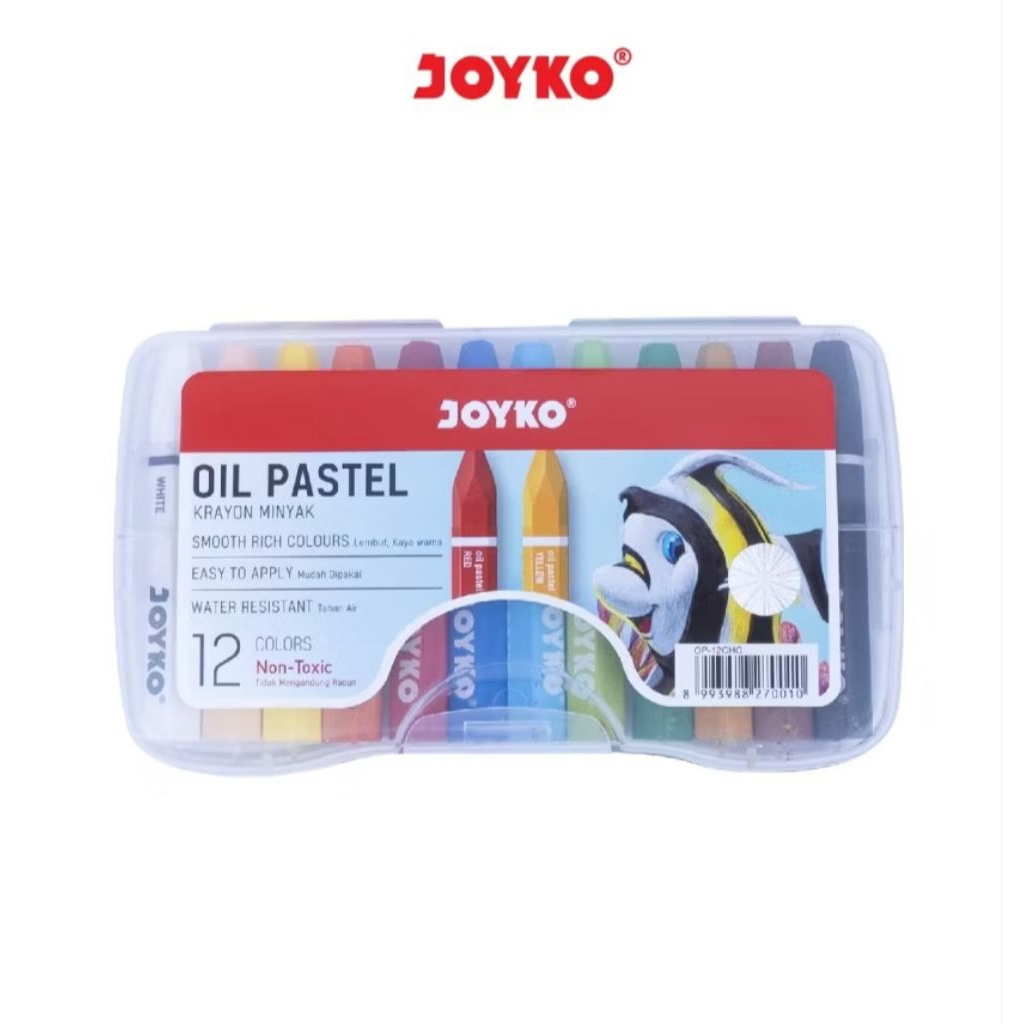 

Crayon/Krayon Joyko Oil Pastel 12 Warna