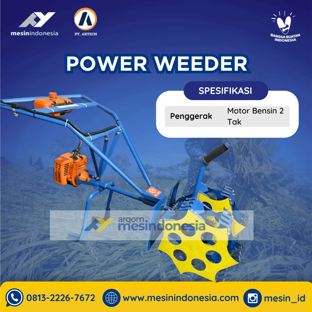 Power Weeder / Penyiang Gulma Padi / Mesin Matun