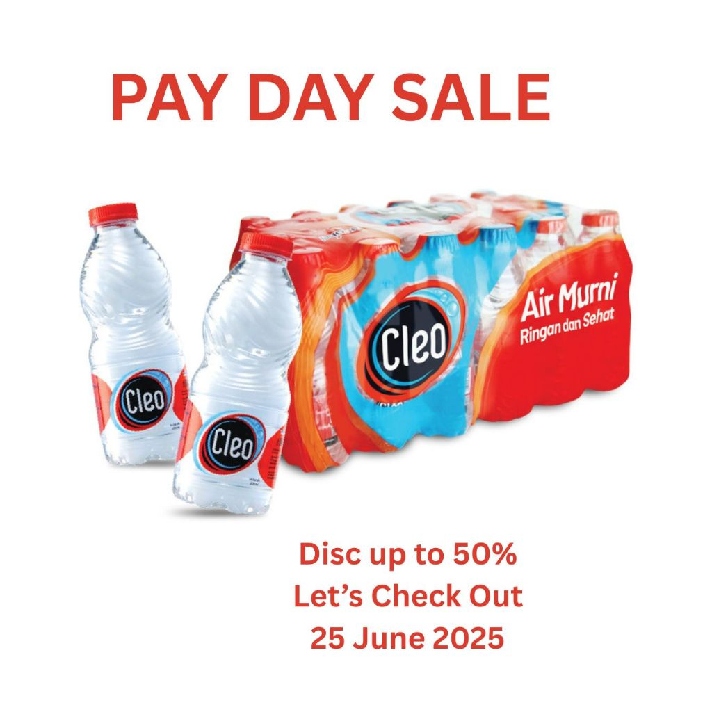 

Cleo Air Murni 220ml (220ml x 24 Botol) - Paket Hemat 5 pack