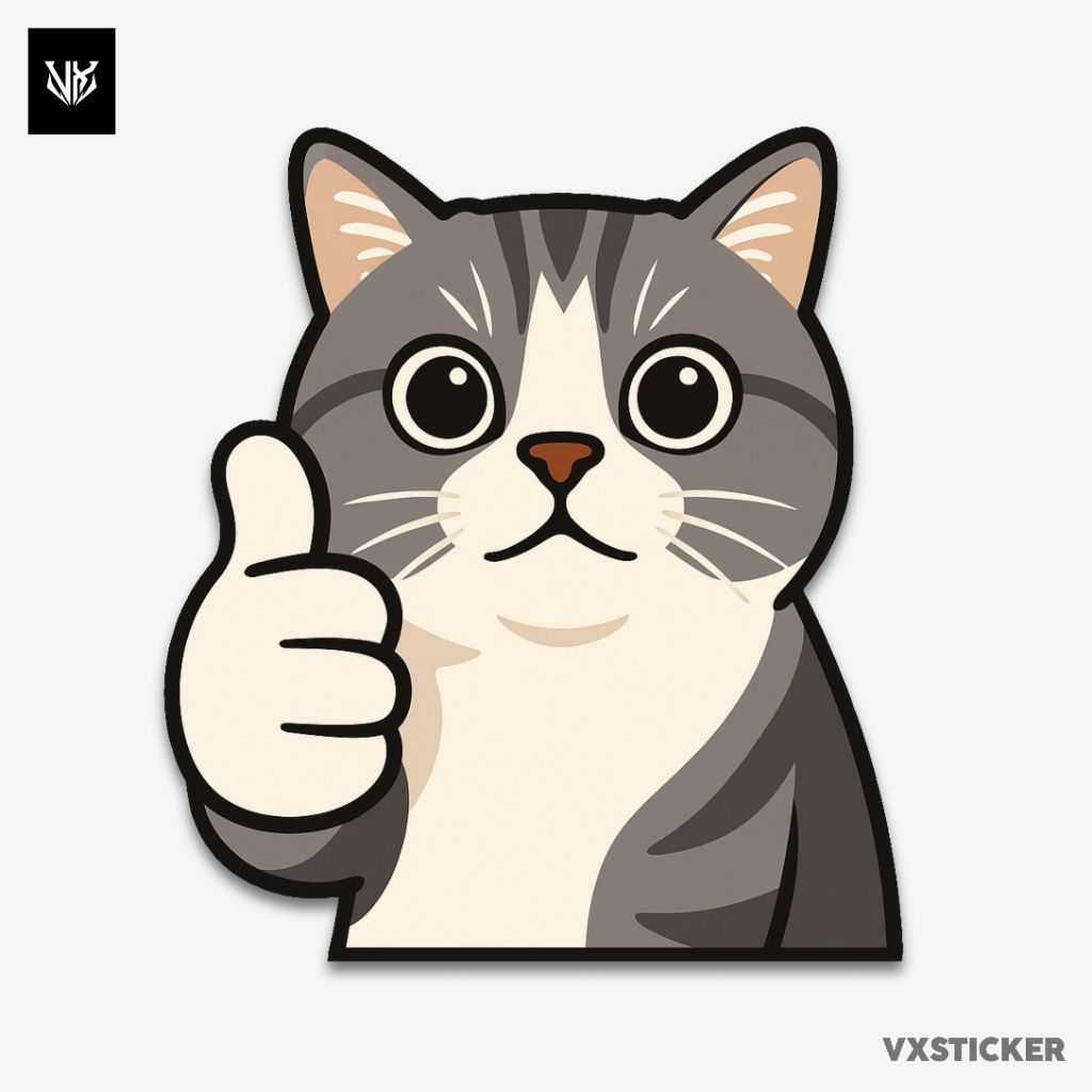 

Stiker/Sticker Kucing Lucu #07 VXSTICKER