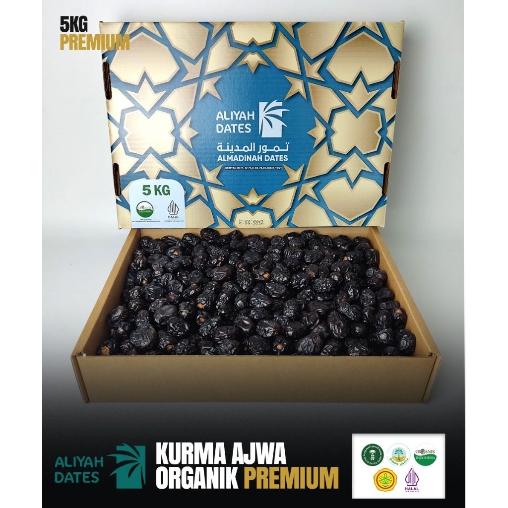 

Ajwa Aliyah Permium kemasan 5kg .