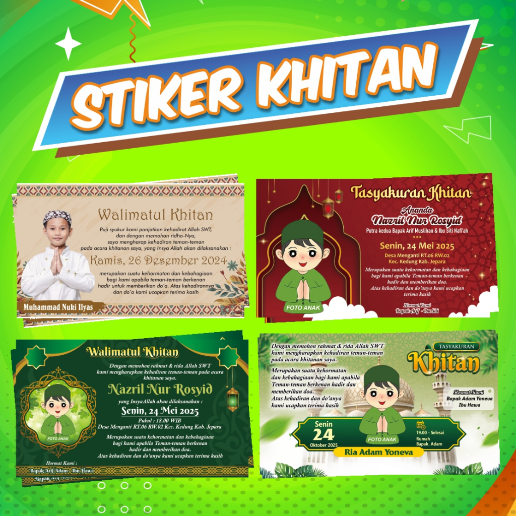 

STIKER TASYAKURAN KHITAN FREE DESIGN FREE FOTO