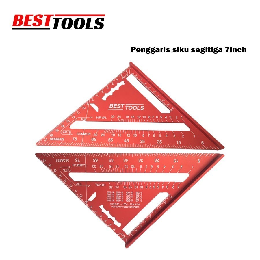 

Penggaris Siku Multifungsi Sudut 90 Derajat Mistar Triangle Ruler Pasekon Penggaris Tukang Aluminium