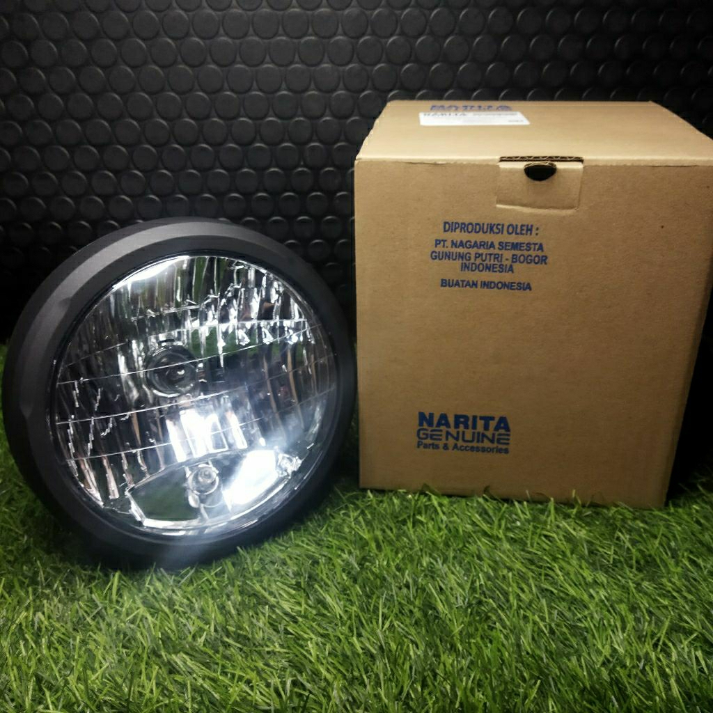 REFLEKTOR DEPAN VERZA CB 150 LAMPU DEPAN HONDA CB 150 VERSA BATOK DAN RING KOMPLIT NARITA REFLEKTOR 