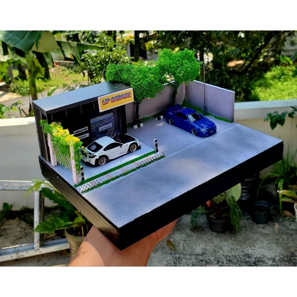 Diorama bengkel skala 64 v2