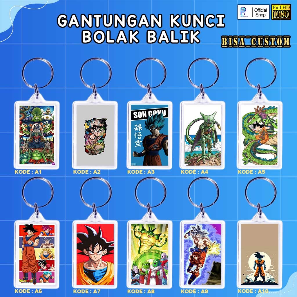 GANTUNGAN KUNCI AKRILIK SON GOKU1 / GANCI SON GOKU1 / GANTUNGAN KUNCI SON GOKU1 K18