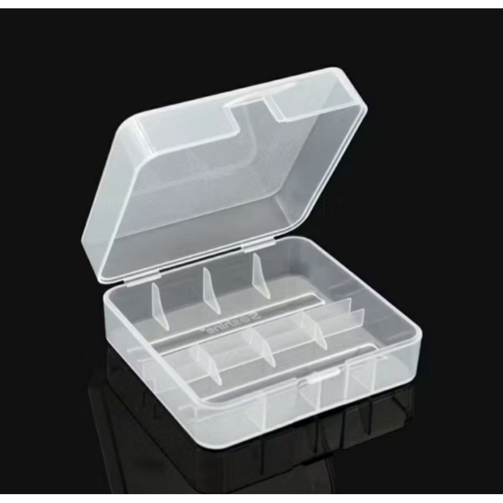 KOTAK BATERAI 26650 ISI 2 SLOT HOLDER BATREI CASE