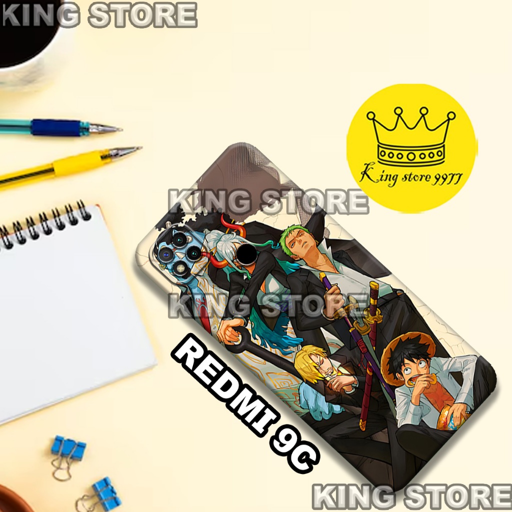 (KS1)  Softcase karet untuk REDMI 9C Motif gambar karakter Anime/casing REDMI 9C terbaru/kesing hp/s