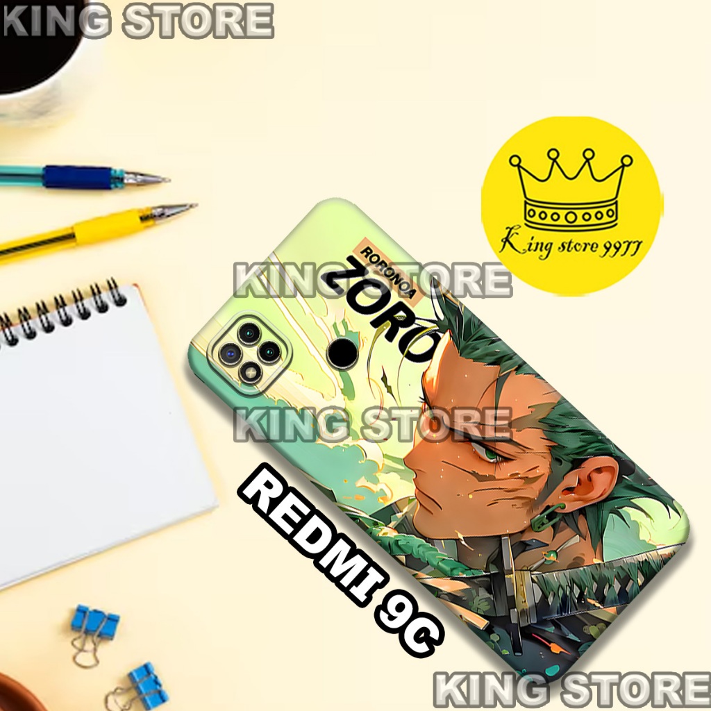 (KS2)  Softcase karet untuk REDMI 9C Motif gambar karakter Anime/casing REDMI 9C terbaru/kesing hp/s