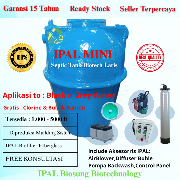 septic tank ipal Mini Biosung - STP mini Aerob system - Ipal Biofilter - Ipal Biotech - Ipal Klinik