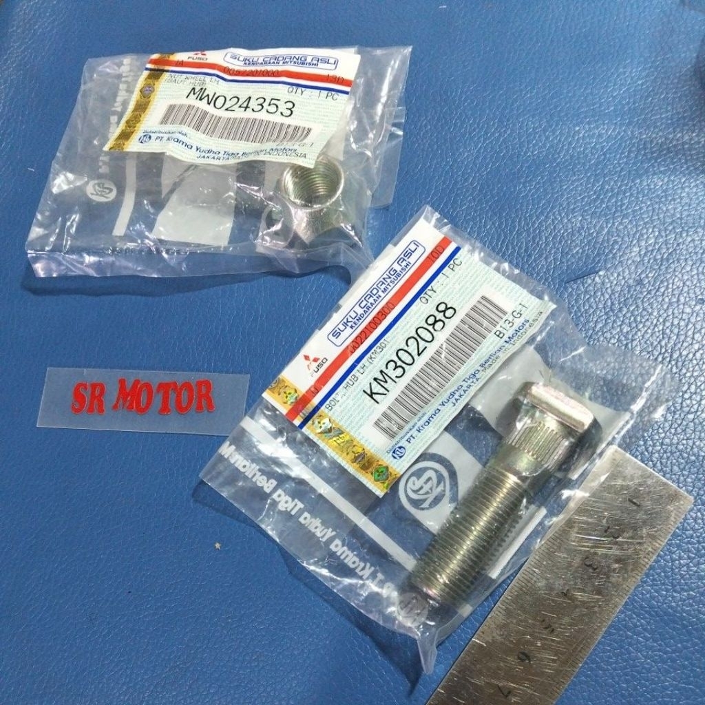 baut roda+mur ps engkel/canter ps110 engkel ori kiri